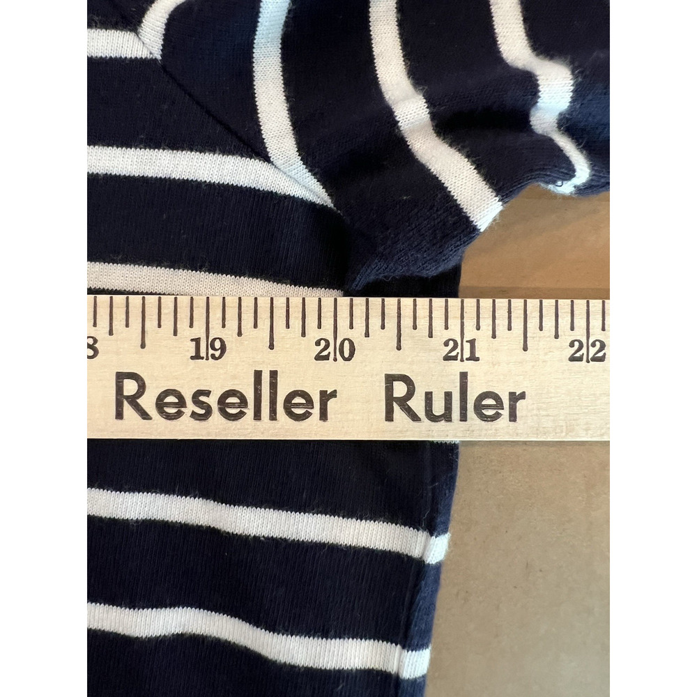 TALBOTS Top Womens Large Red White & Blue‎ Striped Colorblock Nautical Timeless - Picture 7 of 9